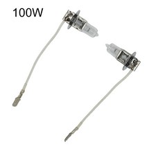 H3 할로겐 헤드라이트 100W 12v 슈퍼 화이트 크세논 헤드램프 453 안개등 전구 2 개, 한개옵션0