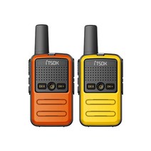 1/2/3 피스 미니 소형 워키 토키 태블릿 Freetalk 전화 노트북 핸드폰 패드 장난감 1 ~ 5Km UHF 선물 양방, 01 Orange-Yellow_01 EURO
