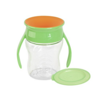 와우컵 유아용 트라이탄 클리어 스파우트컵 207ml, 그린색상, 1개
