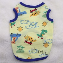 별이네 2000원 빅세일 강아지옷 애견의류 자체제작, 기린과공룡, 연노랑