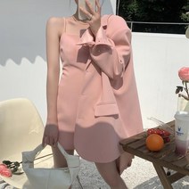 페미닌 테일러드 오버핏 카라넥 자켓 봄나들이 세미오피스룩 4color