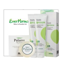 이엠나무 EM 치약 이엠 투명 비누 3종 선물 세트, 150g, 3개