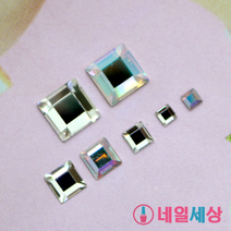 정품 스와로브스키 2400 스퀘어 6mm/4mm/3mm/2mm, 크리스탈, 4mm