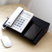 아리아라 가죽 메탈 다용도 받침 전화기받침 태블릿스텐드, 블랙