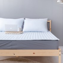 허니베딩시원한 여름 침대패드 시어서커 여름패드(SS/Q), 03.몬티 여름패드-블루