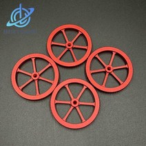 3D프린터노즐 부품 부속품 키트 DIY DB-3D 프린터 업그레이드된 금속 레벨링 너트 레드 핸드 트위스트 Ender 3 Pro V2 5 CR-10 CR10S 3D 프린터용, 4PCS