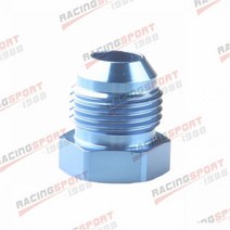ADLER SPEED AN3 AN4 AN6 AN8 AN10 AN12 플레어 엔드 캡 자동차 성능 알루미늄 피팅 어댑터, AN8 Blue
