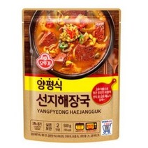 맛있는 오뚜기 양평식 선지해장국 500g 12개