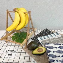 더화사 주방소품 접이식 라탄 대나무 과일 트레이 바구니 바나나걸이 바스켓, 3.패턴_그레이트리, 소