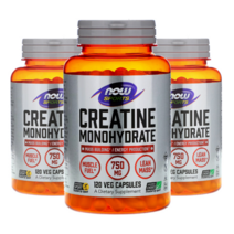 2+1 1+1 나우푸드크레아틴 나우스포츠 미분화 크레아틴 모노 하이드레이트 120캡슐, 1+1 나우스포츠 크에아틴 750mg 120캡슐