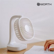디월스 카운터탑 탁상용 선풍기, H28, 블루