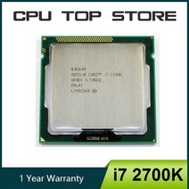 i77700k 인텔코어 i7 2700K 3.5GHz 쿼드코어 LGA 1155 CPU 프로세서 SR0DG, 한개옵션0