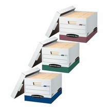 뱅커스박스 Presto 파일박스(2개입), 색상:레드(17242), 단품