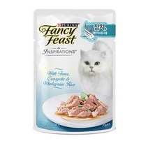 퓨리나 팬시피스트 인스퍼레이션 고양이 파우치, 참치 + 애호박 +통곡물, 70g, 5개