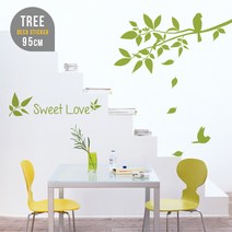 루리앤메리 Sweet Love 나무스티커 매장 인테리어스티커 아트스티커 데코스티커 스티커, A 검정