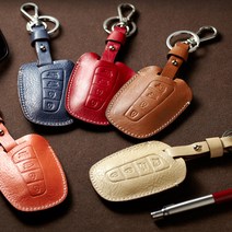 messi 그랜져HG-산타페DM 스마트 키홀더 가죽케이스, 네이비