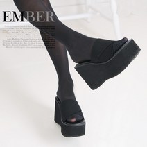 [hs-랑방y 하이 슬리퍼] 발편한 통굽 사무실 실내화 / 다리가 길~어 보이는 하이힐 오피스 슬리퍼