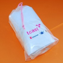 비닐쇼핑백 투명복주머니 31X45+5, 10장