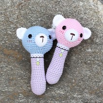곰의 작은집 DIY 인형만들기 손뜨개&코바늘인형_고미딸랑이, 분홍색, 1개