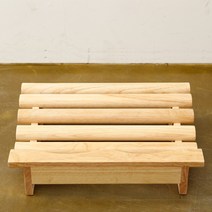 오밍 동글 원목 발받침대
