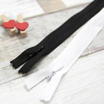 JStrading 콘솔지퍼 B 숨은지퍼 치마지퍼 지퍼, 5개, 화이트 29.3cm