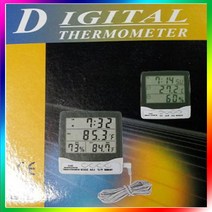 DD디지털/온습도계/DD303C/센서길이1M/-50℃~70℃/10~99%RH/온습도계/습도계/온도/실내/대형LCD/시계/도매 디지털온도계/온습도계/적외선온도계/아날로그온도계/실내온도계/주방온도계/체온계/물온도계/냉장고온도계/전자온도계, 단일 수량