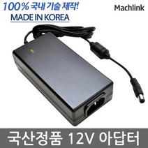 마하링크 국산정품 12V 3.5A/5A 모니터아답터 모니터 어댑터, 블랙, 1세트