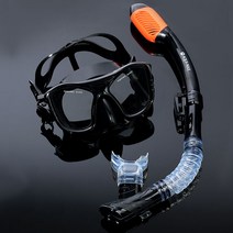 아쿠아맥스 전문가용 스노쿨링 세트, 블랙