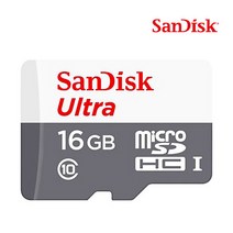샌디스크 울트라 마이크로SD Class10 (SD카드 일반 선택6번), 16GB