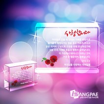 아이상패 문진크리스탈 상패 가로형, 1_기본형