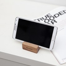 hoaken 호큰공방 작은 휴대폰 원목 거치대 원목문구 네모이야기 디자인 원목소품, 02.메이플, 작은 원목스마트폰거치대