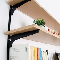 위드금창 25피치 찬넬목재날개 찬넬받침대, 블랙/30cm(우)