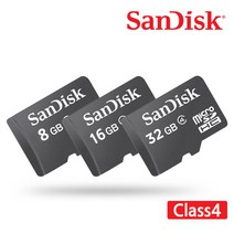 샌디스크 마이크로SD카드 CLASS4 4GB ~ 32GB, 샌디스크 microSD 32GB