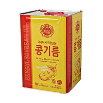 백설 백설식용유18L 대두유 (콩기름), 없음