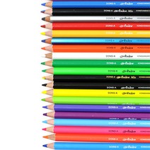 아도르 색연필, 아도르 육각자루연필 낱자루, NO.F16/형광분홍, 1색