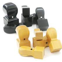 사각직인 흑인조 화양목 법인도장, 규격, 화양목(9푼)