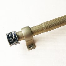 25mm 엔틱메탈 커튼봉 16자(320~480Cm), 엔틱골드, 길이: 16자(320~480Cm)
