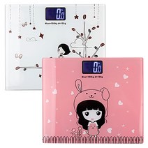 사각 백라이트 전자 디지털 체중계 몸무게 저울 추천, (사각백라이트체중계-화이트)