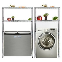 랙모아 김치냉장고 메탈선반, 세탁기2단 750일자형, 1개