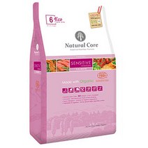 네츄럴코어 에코6 유기농 센시티브 S(작은알) 피부 기능성 사료, 1포, 1kg, 연어