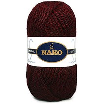 스페셜메가 뜨개실 DIY 세트, 스페셜메가-4볼 #1402 와인 30% 울 + 70% 프리미엄 아크릴