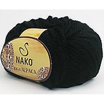 코디뜨개실 잉카알파카 뜨개실 DIY 패키지, 잉카알파카-6볼 #217 검정30% 알파카+45%울+25%아크릴