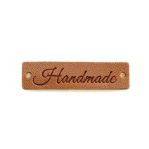 HANDMADE 가죽 라벨, J라벨, 1개