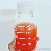 [JLS] 메디아병 샘플병 쥬스병 유리바틀 눈금유리병 실험도구, 16-흰캡 갈색1000ml 1개