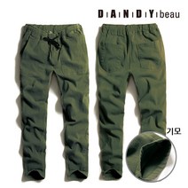 댄디보 DANK212 카라 코튼 기모팬츠 카키