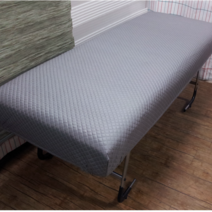 병원침대커버 - 0619 그레이 (모자형)