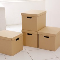 올리빙 무지 트렁크 종이정리함 4종 (일반3겹) 정리함/수납함/박스/상자