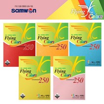 삼원특수지 플라잉칼라 A4 250매 80g 색상지, $QNG_6 레몬색, 250매 1개