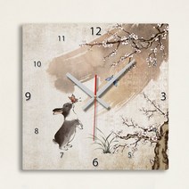꾸밈 ic073-나비와토끼인테리어벽시계, A타입-토끼