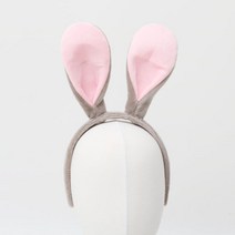 파티용 바니 머리띠, 그레이, 1개